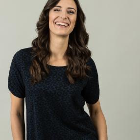Damen-Shirt 'Ava', blau/anthrazit