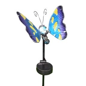 LED-Solar Schmetterling blau, ca. 40 cm