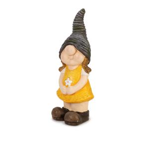 Mädchen mit Kleid gelb, ca. 18x18x47cm