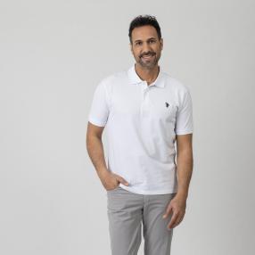 U.S. POLO ASSN. Herren-Poloshirt Basic weiß