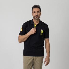 U.S. POLO ASSN. Herren-Poloshirt schwarz