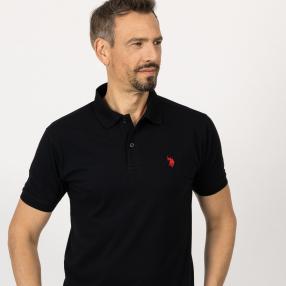 U.S. POLO ASSN. Herren-Poloshirt Basic schwarz