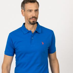 U.S. POLO ASSN. Herren-Poloshirt Basic blau