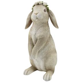 Zauberwelt-Hase mit Kranz, ca. 16x14,5x30,2cm