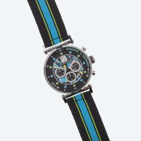 Auersheim Herren-Chronograph, blau-schwarz