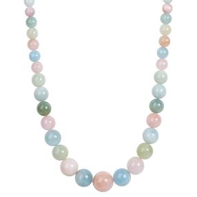Collier Morganit multicolor, ca. 6-14mm