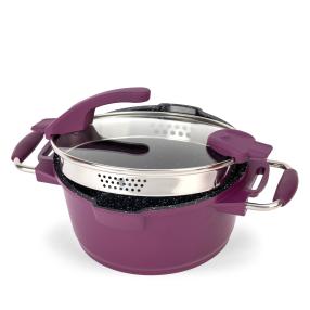 KING Multifunktionstopf Ø20cm Aubergine