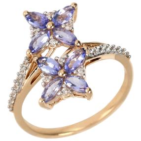 Ring 375 Gelbgold Tansanit