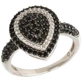 Ring 925 Sterling Silber Spinell Tropfen