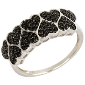 Ring 925 Sterling Silber Spinell Herz
