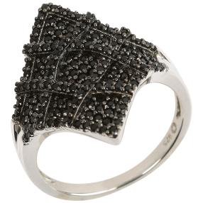 Ring 925 Sterling Silber Spinell Damier