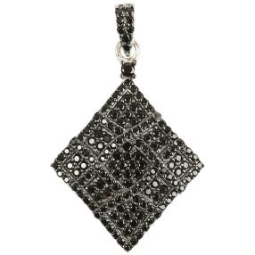Anhänger 925 Sterling Silber Spinell Damier