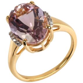 Ring 925 Sterling Silber vergoldet Ametrin