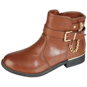 Damenstiefeletten cognac