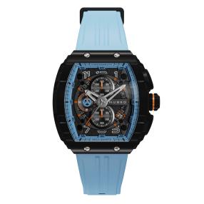 NUBEO Herren-Chronograph "Magellan", blau-schwarz