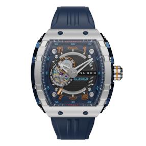 NUBEO Herrenuhr "Magellan Automatic", blau-schwarz