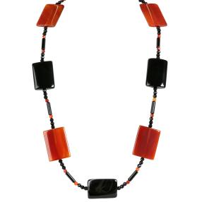 Collier Karneol + Onyx