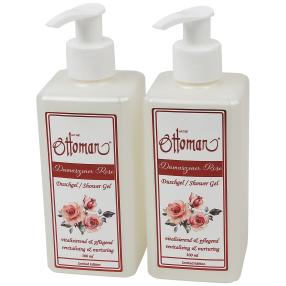 Rose Duschgel Pumpspender 2er Set 300 ml