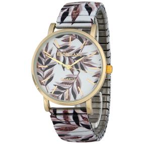 Excellanc Damenuhr, Quarz, weiß, Blumen-Armband
