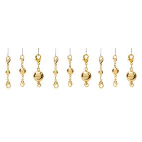 Magnetverschlüsse 9-teilig gold