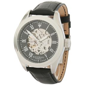 Maserati Automatik-Herrenuhr "Traguardo" schwarz