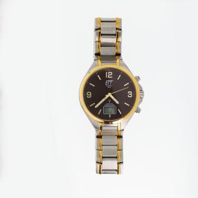 ETT Funk-Solar Herrenuhr bicolor + Ladelampe