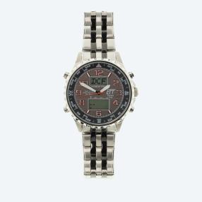 ETT Herren-Funkuhr, World Timer, + Lederband