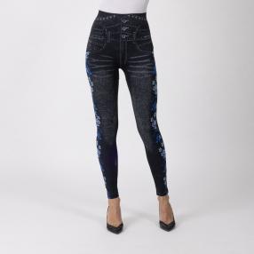FASHION NEWS Seamless-Jeansleggings, grau