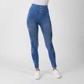 FASHION NEWS Seamless-Jeansleggings, hellblau