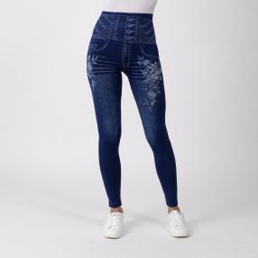 FASHION NEWS Seamless-Jeansleggings, dunkelblau