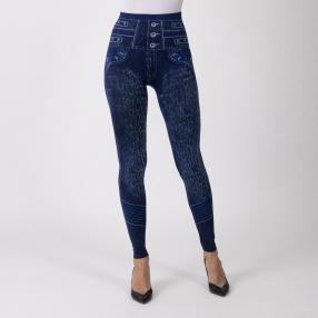 FASHION NEWS Seamless-Jeansleggings, dunkelblau