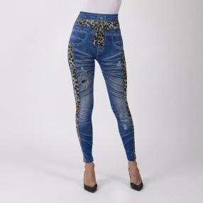 FASHION NEWS Seamless-Jeansleggings, hellblau
