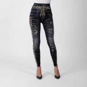 FASHION NEWS Seamless-Jeansleggings, schwarz