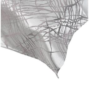 Tischdecke Jacquard gemustert silber 130x160cm