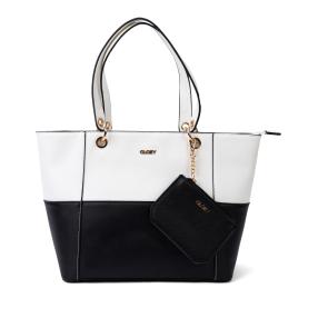 OLOEY Shopper schwarz weiß