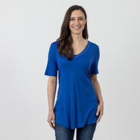 BELOVED BASICS Shirt royalblau
