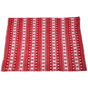 Kuscheldecke Eiskristalle rot 120x160cm