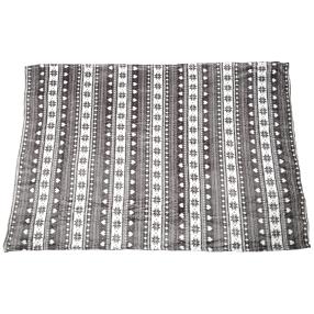 Kuscheldecke Eiskristalle grau