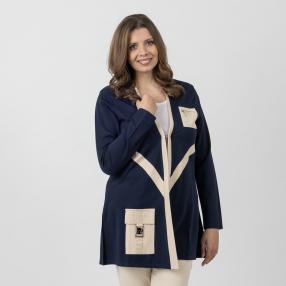 sophistical Women Longcardigan blau/beige
