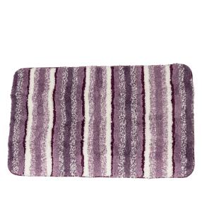 Badematte gestreift lila 60x100cm