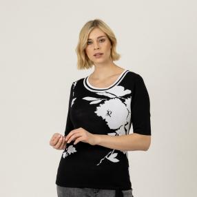 TRENDS by J. Leibfried Pullover, schwarz/weiß