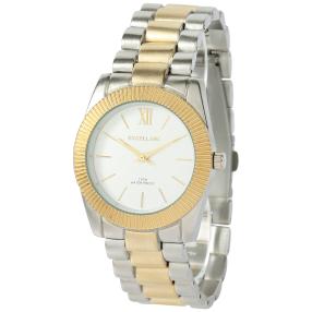 Excellanc Damenuhr, Quarz, silber-/goldfarben