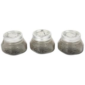 Leifheit Einmachglas 3x500ml grau