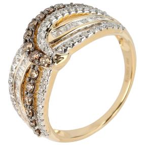 Ring 585 Gelbgold Diamanten, Brillanten