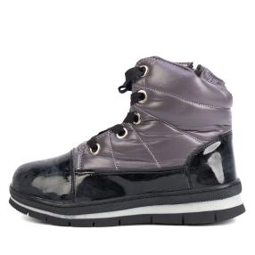 Damenboots schwarz/grau