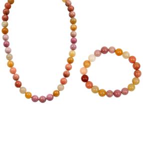 Set Collier+Armband Jade+Jaspis