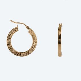 Creolen 'Greek' 585 Gelbgold