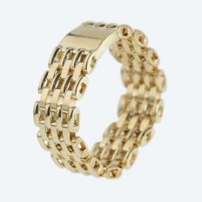 Ring 7-reihig 585 Gelbgold