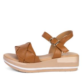 REPO Damenledersandale cognac