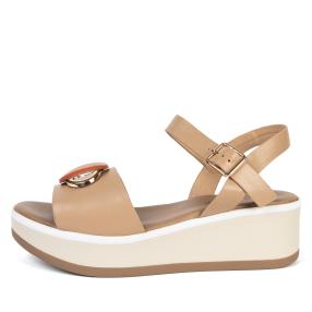 REPO Damenledersandale beige